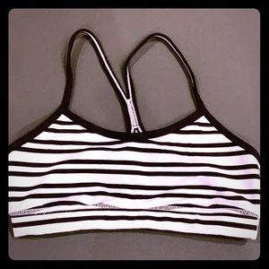 Lululemon striped sports bra